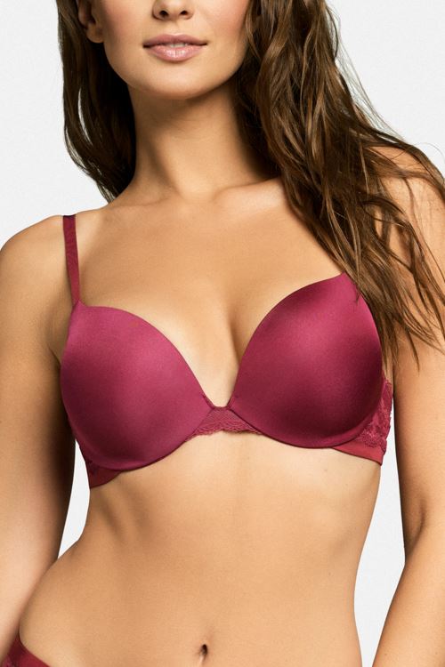 Sutien sexy push-up burgundy AIR
